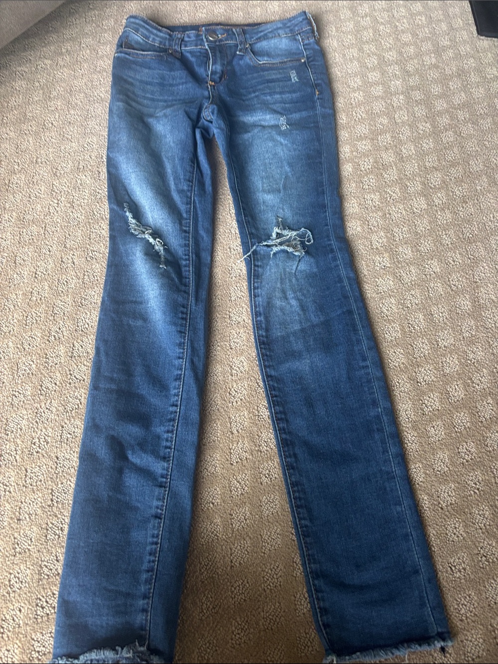 Joe's Jeans Women's Blue Distressed Flare Jeans
